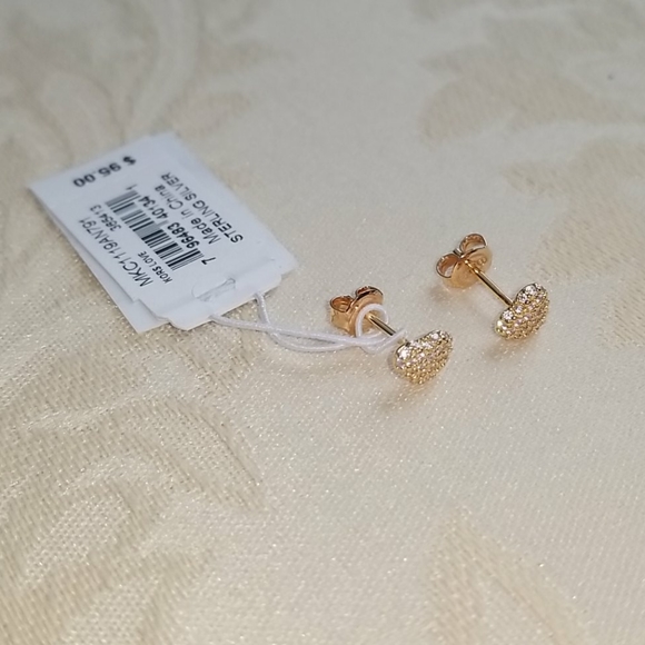 Michael Kors
Pavé Heart Stud Earrings, Rose Gold - Picture 5 of 9